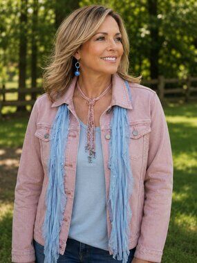 Sky Blue Sequin Flutter Scarf Lightweight Women Accessory Mult…